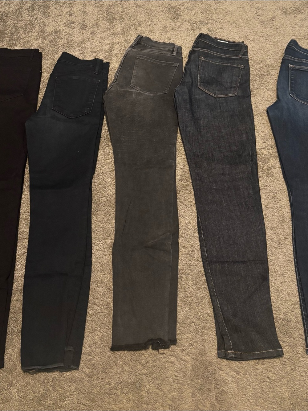 Lot of 5 Pairs Frame Denim Skinny Jeans